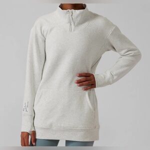 Athleta Girl RetroActive Half Zip sweatshirt size S. NWT